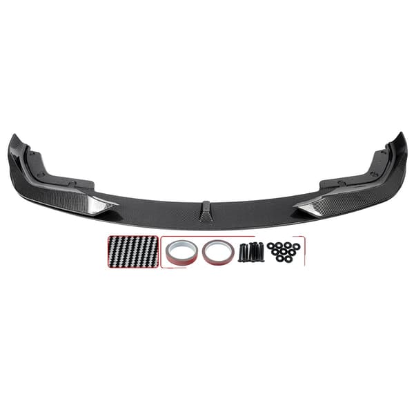 Front Splitter Lip, ABS Plast, Nem Installation,Kulfiberlook