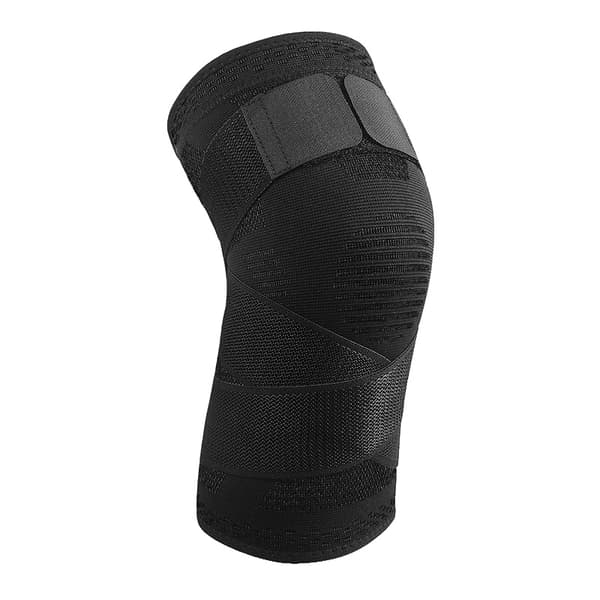 Knäskydd, Kompressionspassform, Andningsbart Material,svart, XL