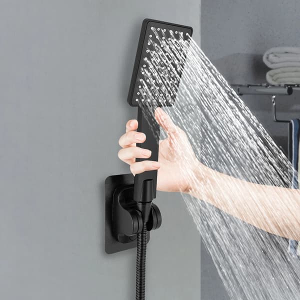 Handhållen Dusch, Väggmontering, Regn Sprayläge,svart