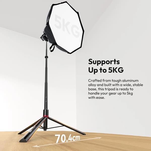 Lysstativ, 2m højde, 5kg belastningsevne,AT-05