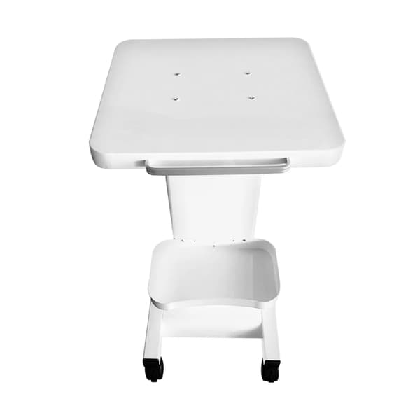 Skönhetssalongvagn, 2-nivådesign, hög lastkapacitet,VIT