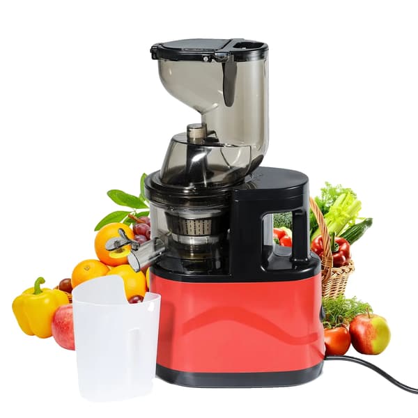 Juicer, Stor Indføringsrør, Langsom Masticerende System,EU-Rød
