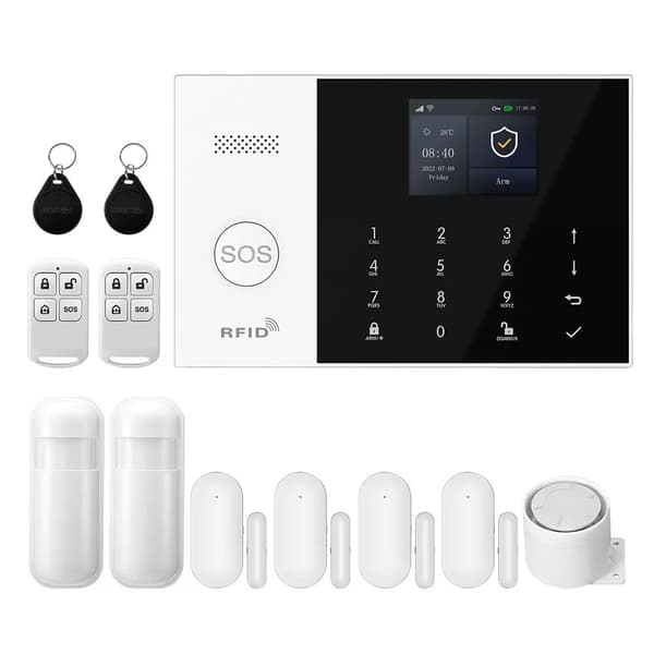 Sikkerhedssystem, Smart Integration, Realtidsadvarsler,4G WiFi Kit C
