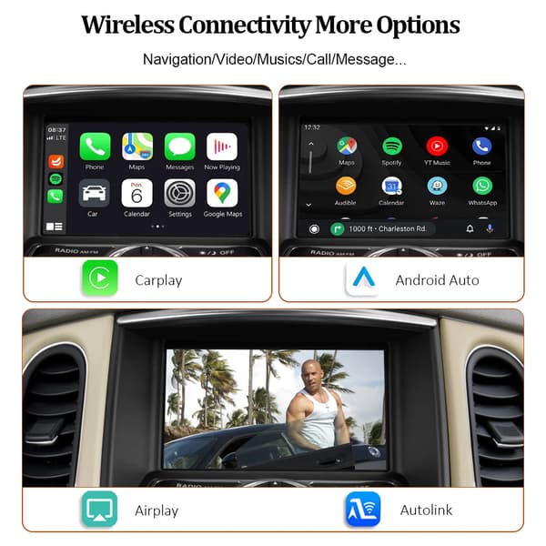 Multimedia-moduuli, langaton CarPlay, Android Auto -tuki,Infitini Q30 QX30:lle