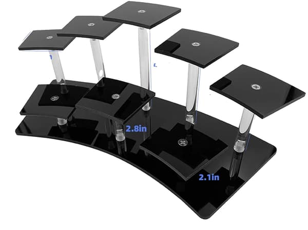 Display Stativ, Akrylmateriale, Flerbrugsanvendelse,Sort - 8 sæder