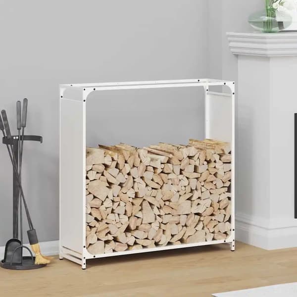Vedställ, Hållbar Stål, Optimal Luftcirkulation,90 x 28 x 90 cm