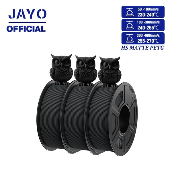 3D-printer filament, PLA og PETG, højhastighedsydelse,HSMPETG Sort