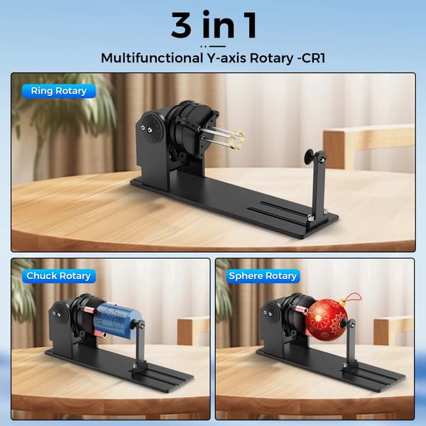 Graveringsfäste, 360° rotation, hög precision,CR1 Rotationsrulle