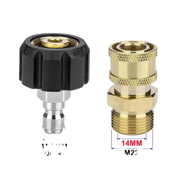 Högtryckstvättadapter, Svängbar Design, Snabbkoppling,Full Set 14MM