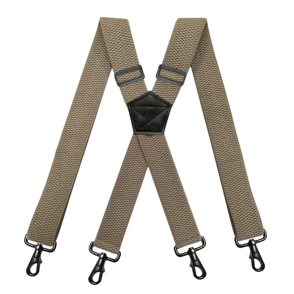 Seler, Justerbar Pasform, Stilfuld X-Back Design,Metal krog beige