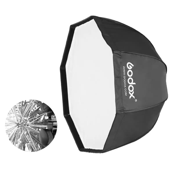 Oktagonal Softbox, Bærbart Design, Nem Opsætning,80cm