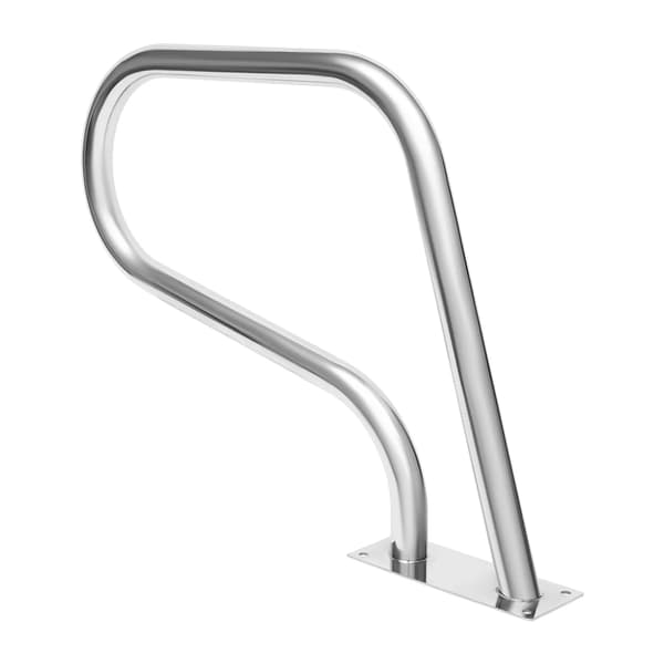 Poolräcke, U-formad design, halkfri greppöverdrag,Silver