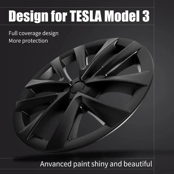 Hjulkapsler, Passer til Tesla Model 3, Stilfuld Hjulbeskyttelse,Arachnid Stil