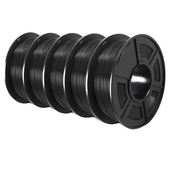 3D-printer filament, miljøvenligt materiale, præcisionsdiameter, alsidig printområde,PETG Sort PS