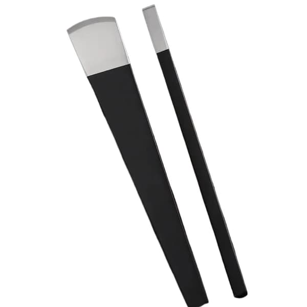 Lædertyndingskniv, Flad Klinge, Rund Klinge,2Pcs