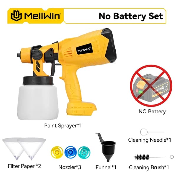 Elektrisk sprutmålningsutrustning, Bärbar, Handhållen Design, INGET Batteri