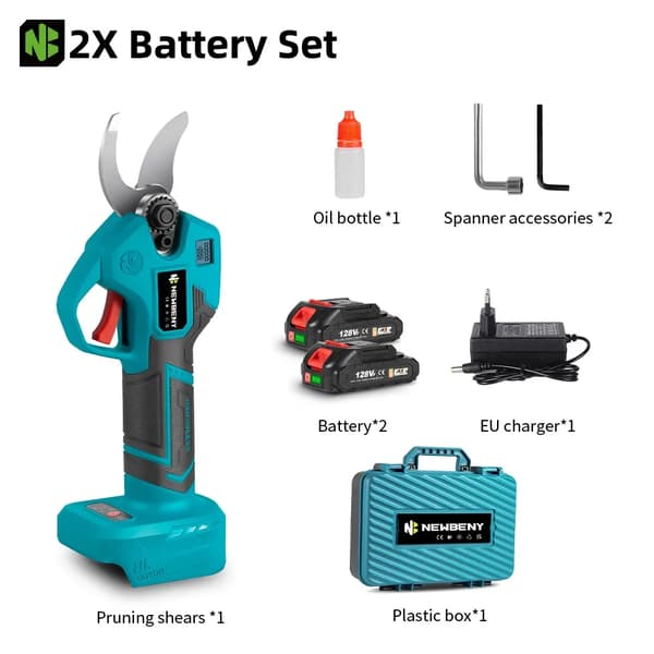 Elsax, 4 växlar, borstlös motor, 2 batterier
