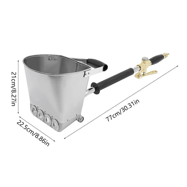 Cement Spruta, 4 Munstycken, 3.5L Kapacitet,Silver