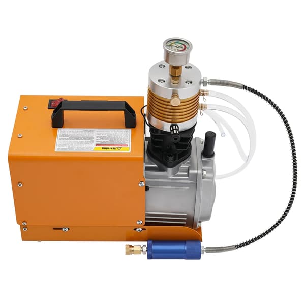 Elektrisk Luftkompressor, 4500PSI Maksimalt Tryk, Kompakt Design,Appelsin