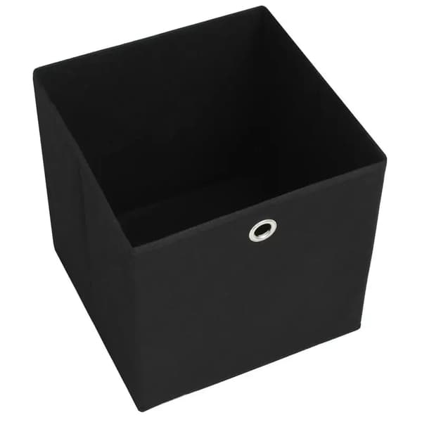 Opbevaringskasser, Stabelbare, Holdbart Materiale,Sort