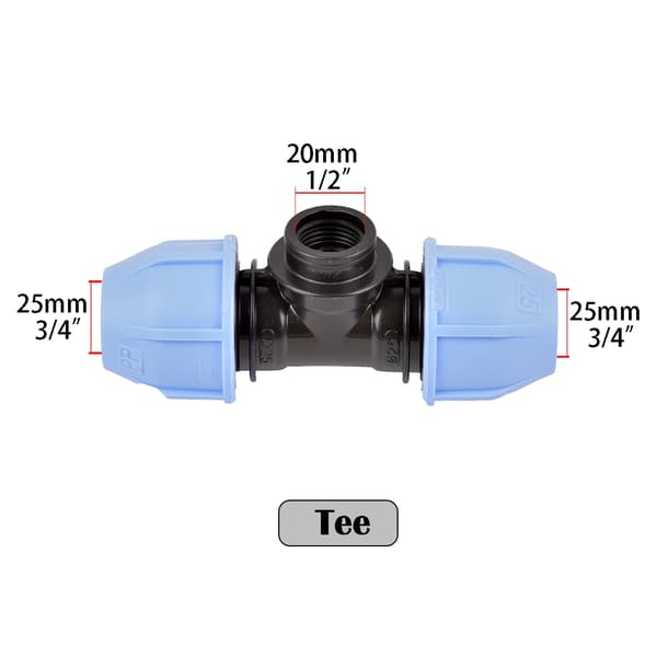 Irrigation Tank Adapter, Kompatibel med PVC/PE/PPR Rør, Sikker Forbindelse,W