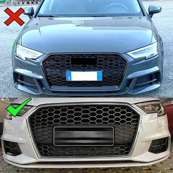 Frontbumpergrill, Honningkage Mesh Design, Direkte Erstatning,Et sæt