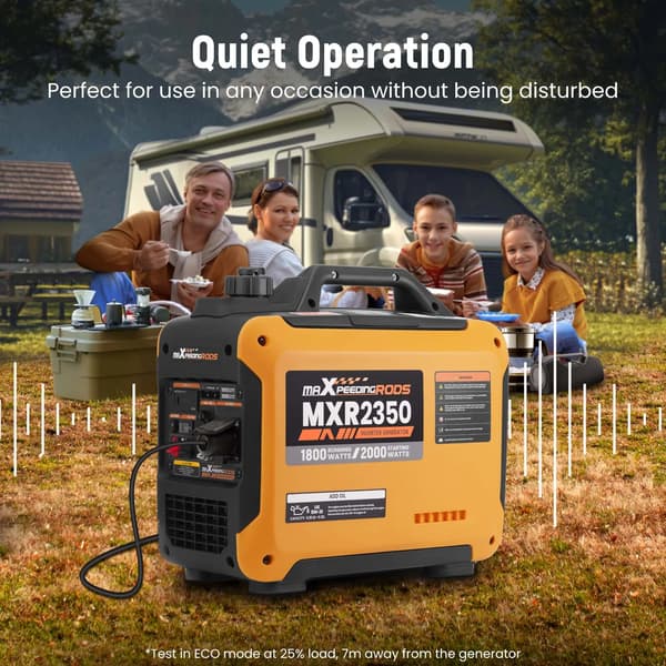 Bærbar invertergenerator, 1800 driftwatt, USB-forbindelse,MXR2350-EU