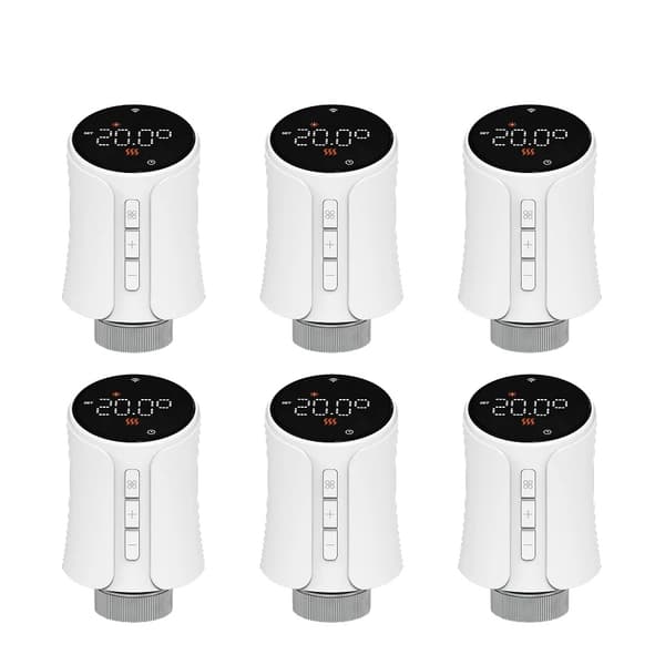 Smart Termostataktuator, Appkontroll, Röstassistentkompatibel,WiFi-6PCS