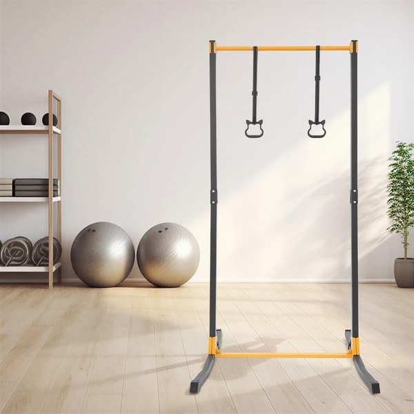 Pull-Up Station, Justerbar Højde, Høj Belastningskapacitet,sort