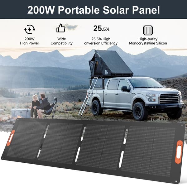 Solpanelset, Lättviktig, Hög Effektivitet,200W 1Pcs