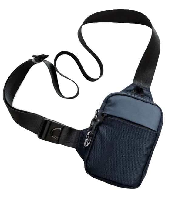 Messenger Bag, Letvægts, RFID Tyverisikring,Marineblå