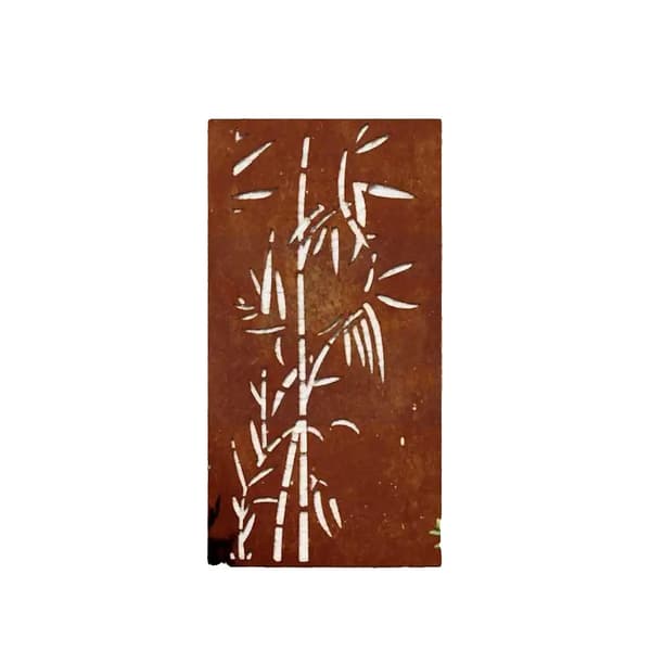 Puutarhan seinäkoriste, Corten-teräs, ulkokäyttöön,Pronssi