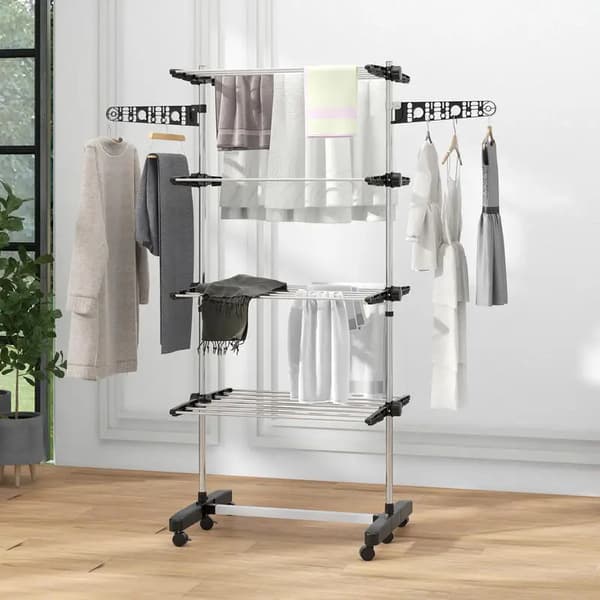 Tørrerack, Foldbart, Justerbare Niveauer,T1003-01-09887