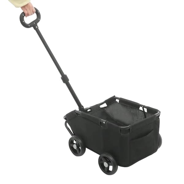 Kæledyrsbærer, Ergonomisk Håndtag, Sikker Fastgørelse,sort