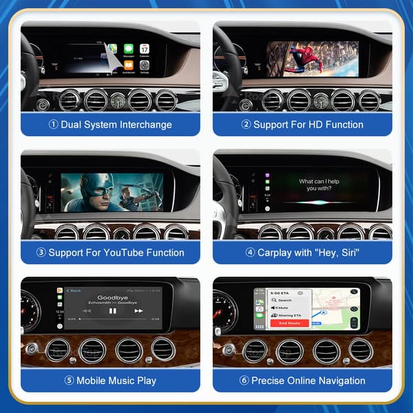 Trådløs CarPlay og Android Auto, Problemfri Forbindelse, Multimedia Support,NTG5.0
