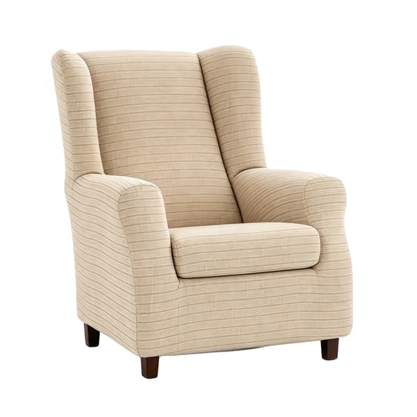 Stolsöverdrag, Blandning av bomull och polyester, Halkfri design,GUL