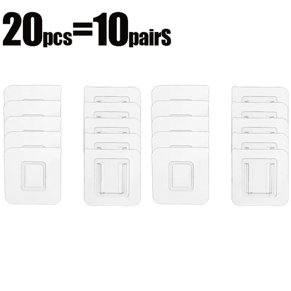 Klejende Krog, Ingen Boring, Pladsbesparende Design,20pcs