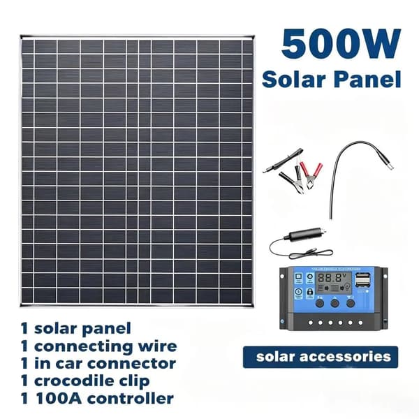 Solpanel Kit, Bærbar Design, Høj Effektivitet,500WBK Kits