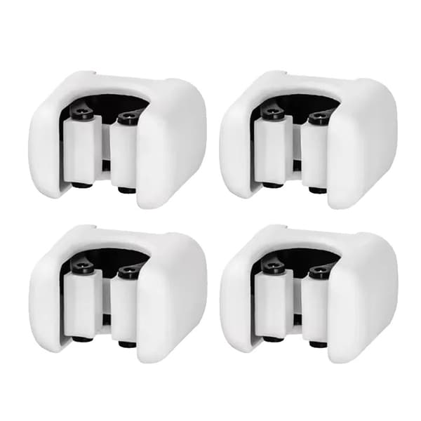 Väggmonterad moppklämma, installations utan borrning, stark klämkraft,4PCS