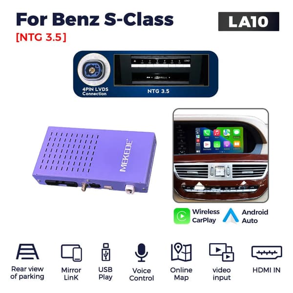 CarPlay Dekoderbox, Stöder Streamingappar, Bluetooth-anslutning,LA10  NTG3.5
