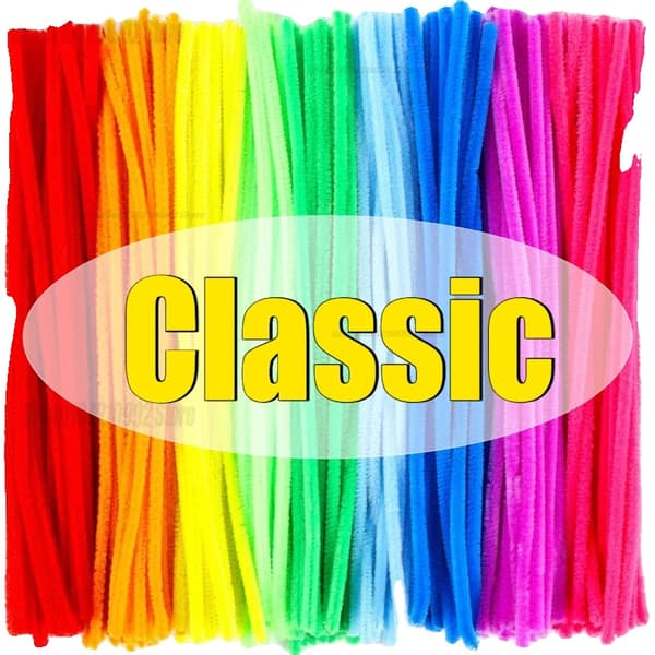 Chenille Rörstädare, Mångsidiga för Hantverk, Hållbara och Flexibla,300PCS, Klassisk