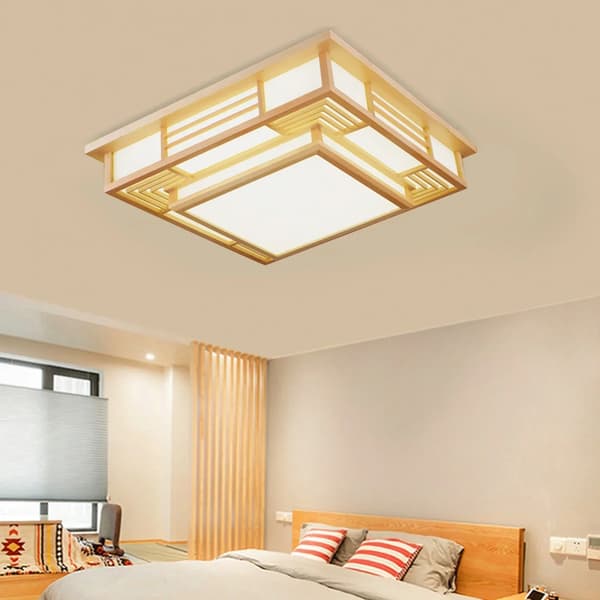 Loftlampe, Japansk Design, Dæmpbar LED,ændrebar, Gul