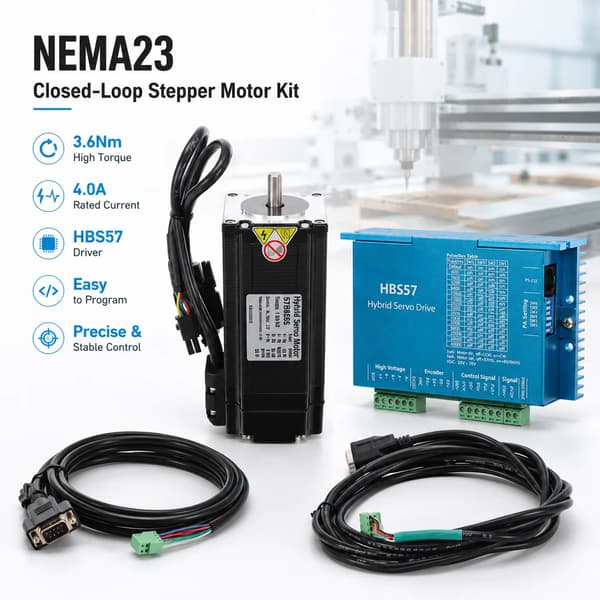 Stepper Motor Kit, Høj Moment, Præcisionskontrol,Ingen stik