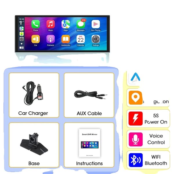 Bil Multimedia Afspiller, Smartphone Integration, Trådløs Forbindelse,10.26 tommer