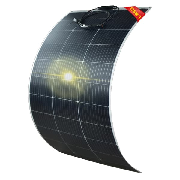 Fleksibel Solpanel, Letvægts, Høj Effektivitet,1PCS  125W
