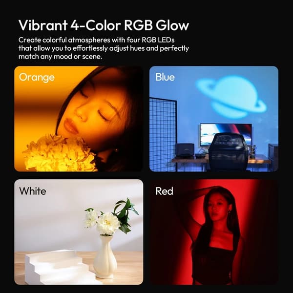 Fotografi Blitz, 10W RGB, 20 Unikke Gobos,sort