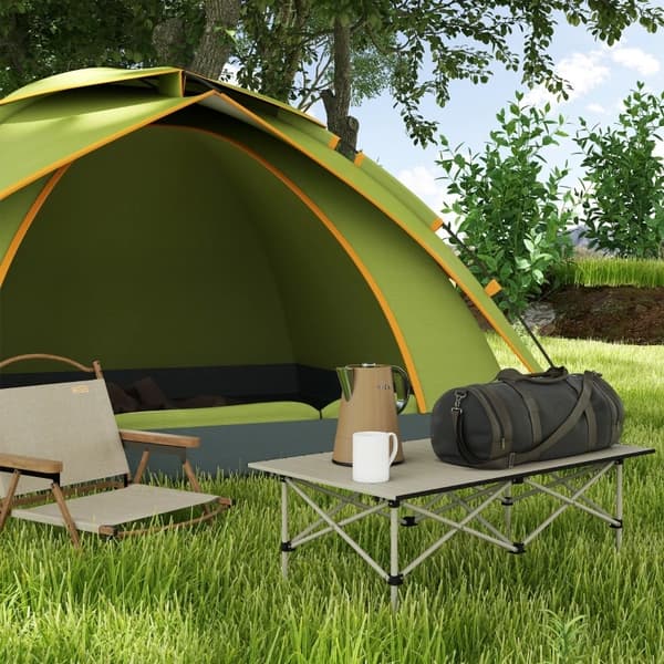 Campingbord, Letvægts Aluminium, Bærbart Design,khaki