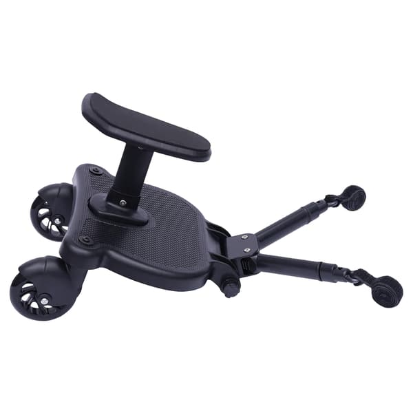 Babys transportbräda, 2-i-1 design, justerbar höjd,svart