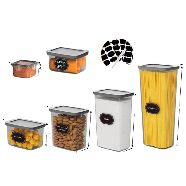 Matförvaringsbehållare, 32-pack, stapelbar design,32st
