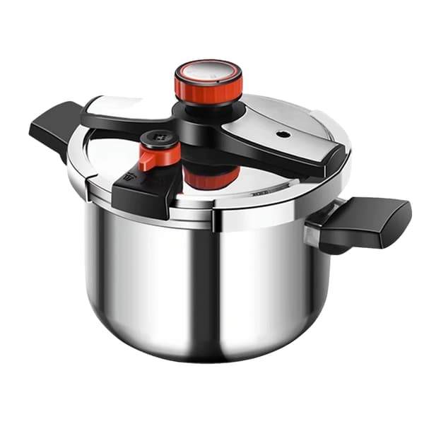 Tryckkokare, 304 rostfritt stål, 3-stegs tryckkontroll,6L